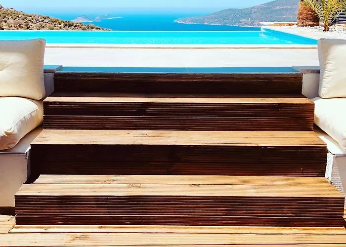 Villa Luxury For 8 With 20m Large Infinity Pool In Kalkan Kaş