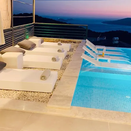 别墅 Luxury For 8 With 20m Large Infinity Pool In Kalkan 卡斯