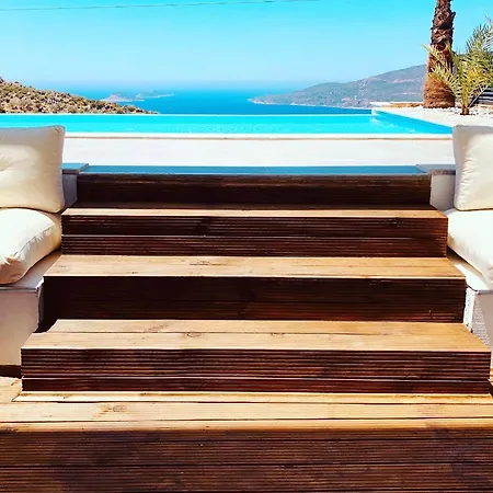 别墅 Luxury For 8 With 20m Large Infinity Pool In Kalkan 卡斯
