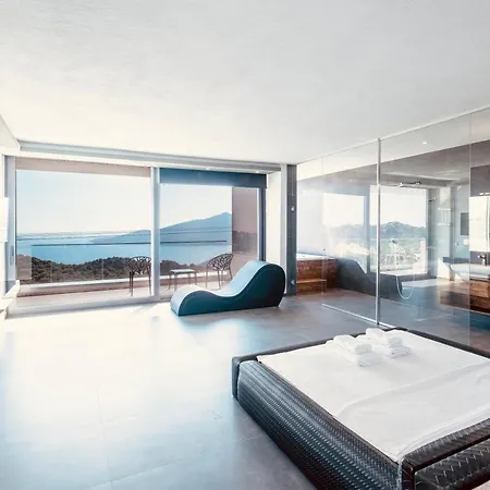 别墅 Luxury For 8 With 20m Large Infinity Pool In Kalkan