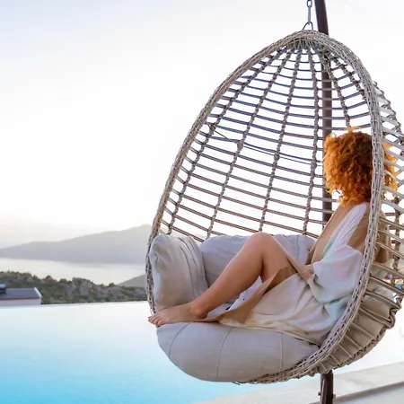 别墅 Luxury For 8 With 20m Large Infinity Pool In Kalkan