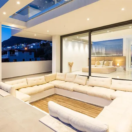 别墅 Luxury For 8 With 20m Large Infinity Pool In Kalkan 卡斯