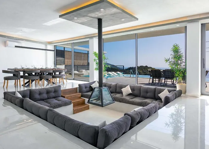 Luxury For 8 With 20m Large Infinity Pool In Kalkan 别墅 *